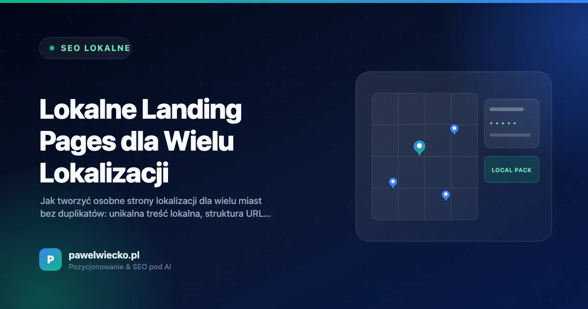 Lokalne Landing Pages dla Wielu Lokalizacji