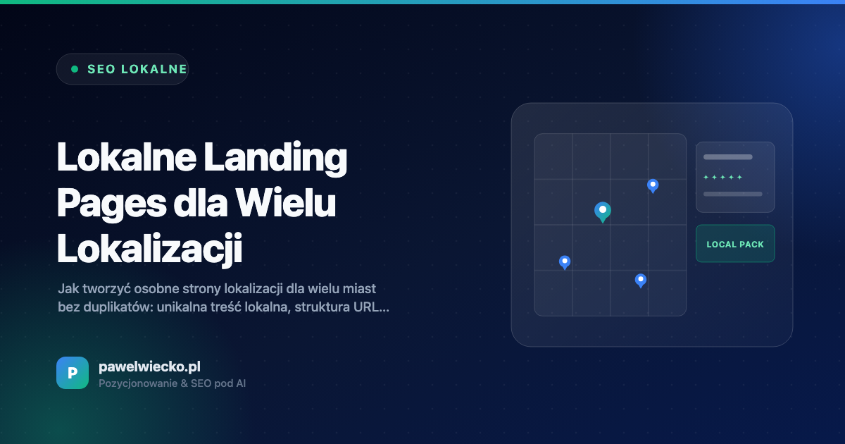Lokalne Landing Pages dla Wielu Lokalizacji