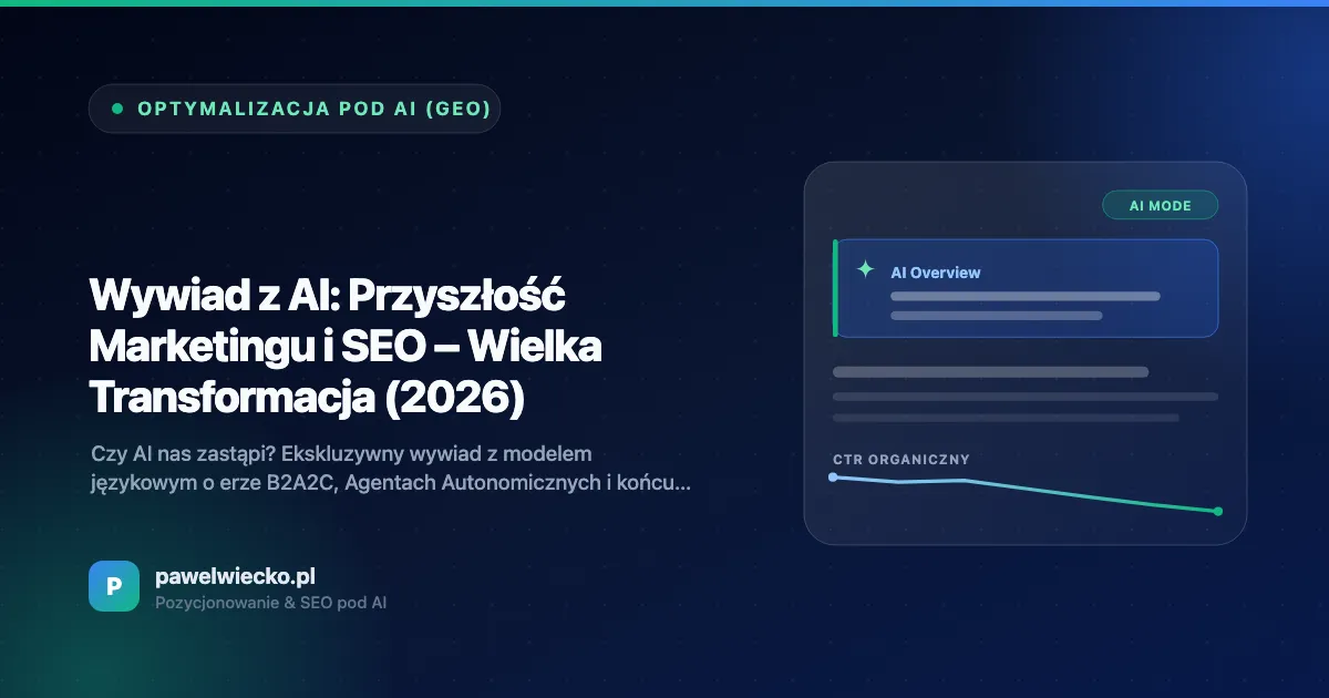 Wywiad z AI: Przyszłość Marketingu i SEO w 2026