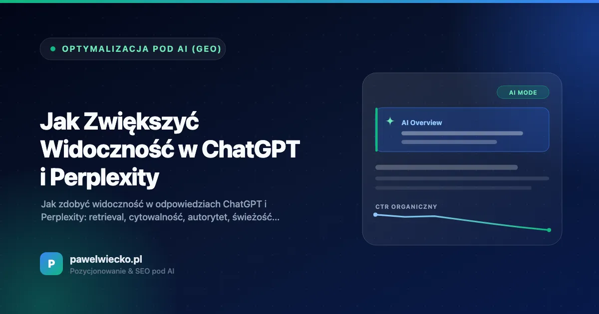 Jak Zwiększyć Widoczność w ChatGPT i Perplexity