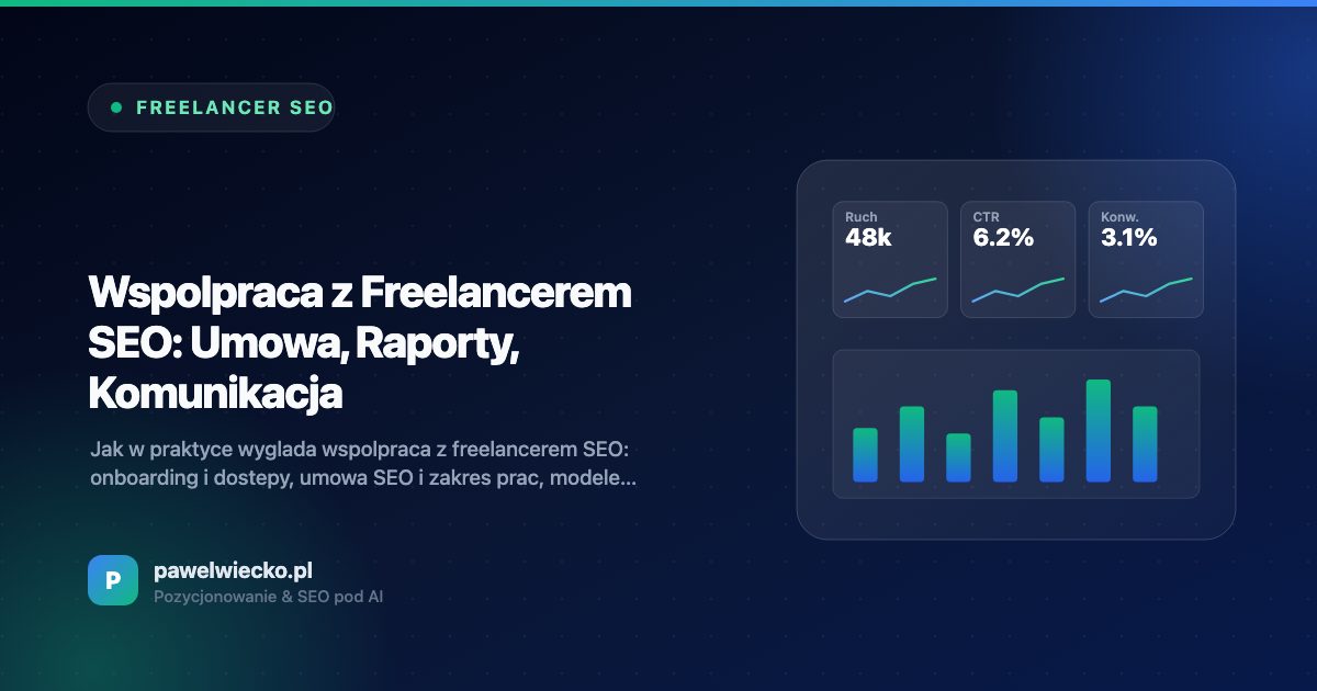 Współpraca z Freelancerem SEO: Umowa, Raporty, Komunikacja