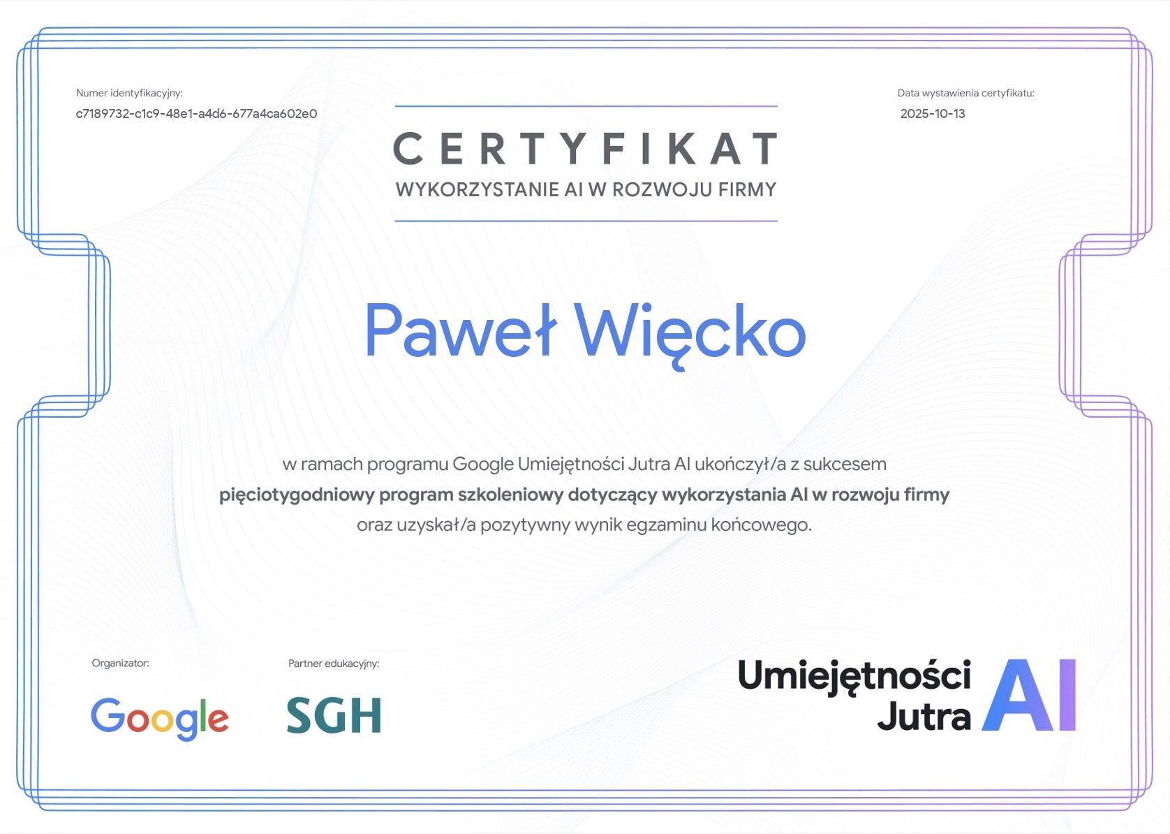 Umiejętności Jutra Google SGH